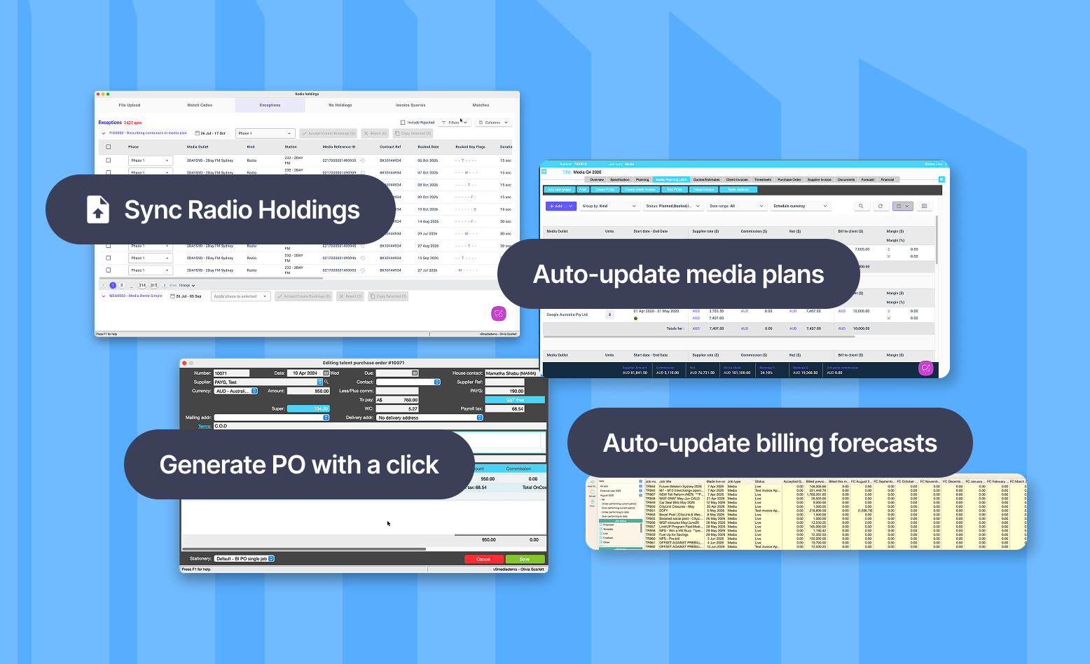Media Management screen in JobBag